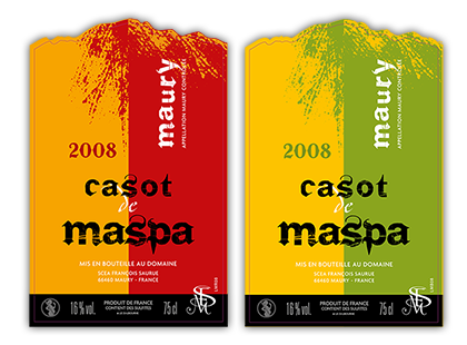 Casot de Maspa étiquettes